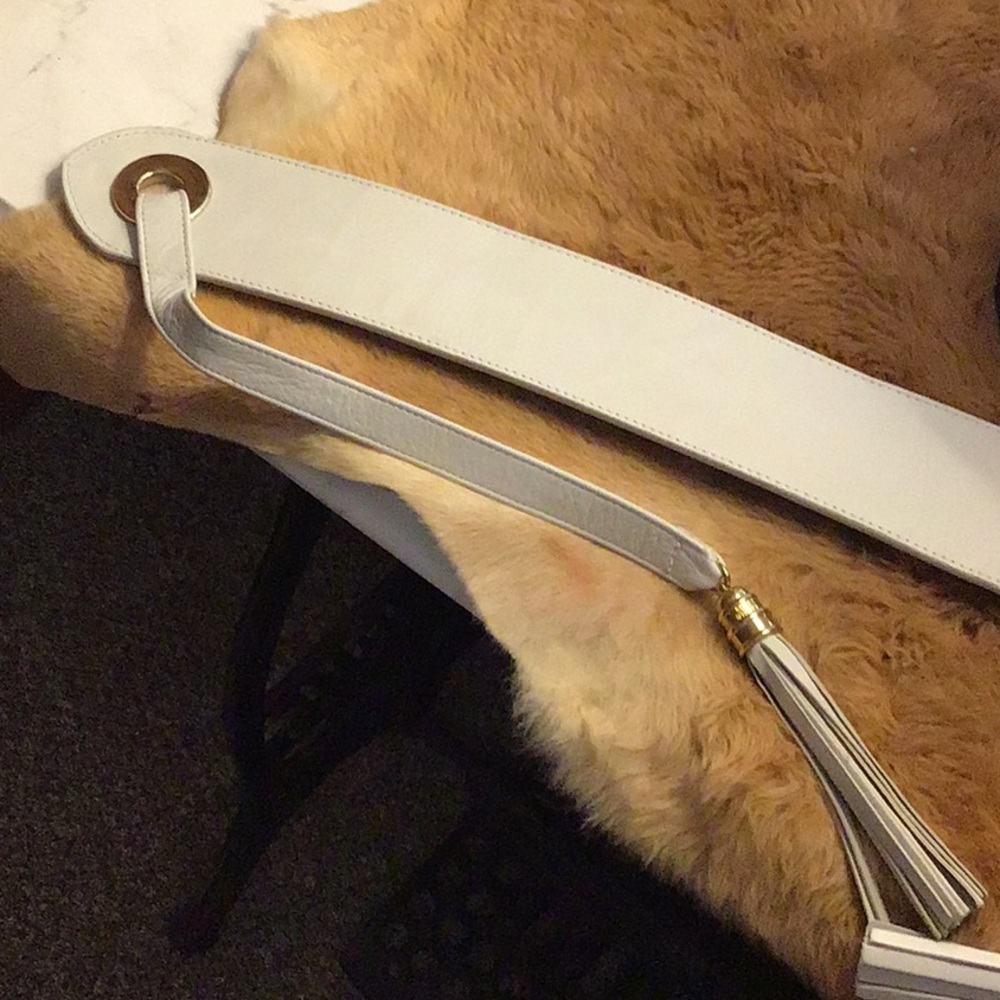 Awesome wide band tassel belt